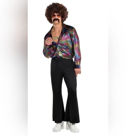 HOST PICK Metallic Multicolored 1970's Disco Shirt Unisex Sz. XXL - Picture 15 of 17